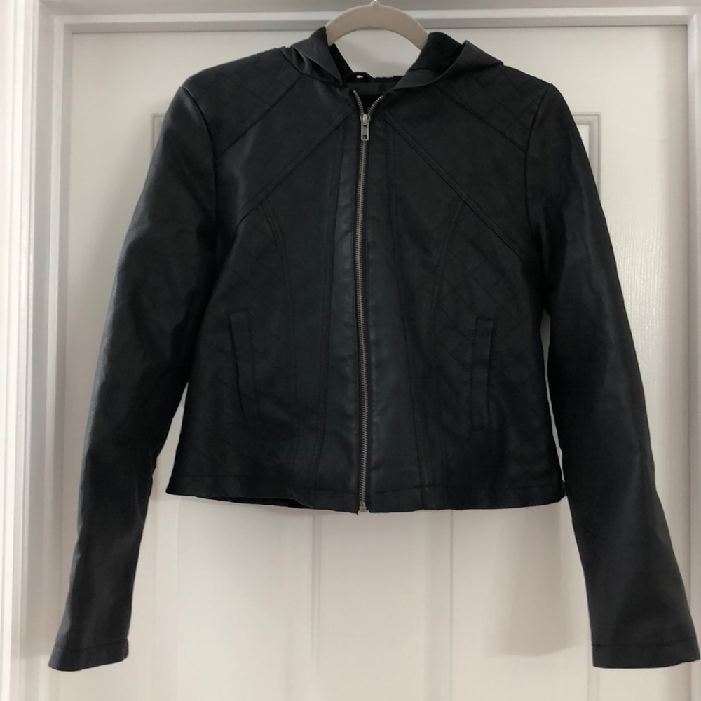 NWOT faux leather moto jacket